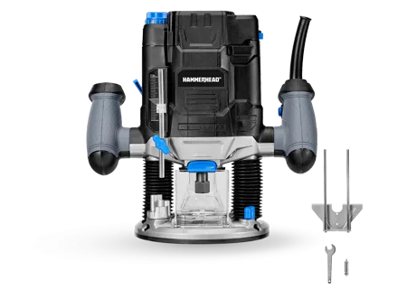 10-Amp Variable Speed Plunge Woodworking Router Kit with Parallel Guide and Vacuum Adaptor