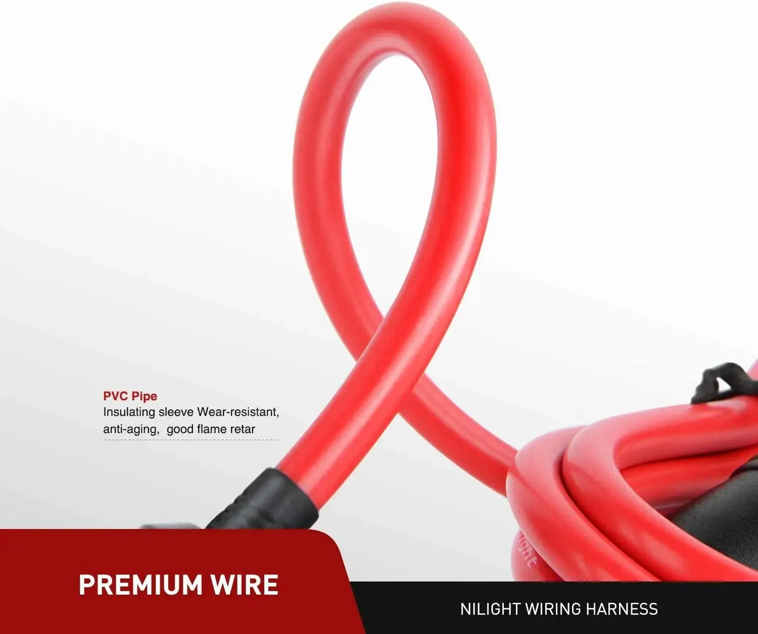 14FT Cigarette Lighter Socket Extension Cord Cable 12V/24V (Red)