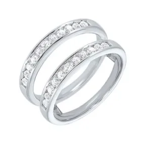 14K White Gold Diamond Enhancer Band - .35ctw