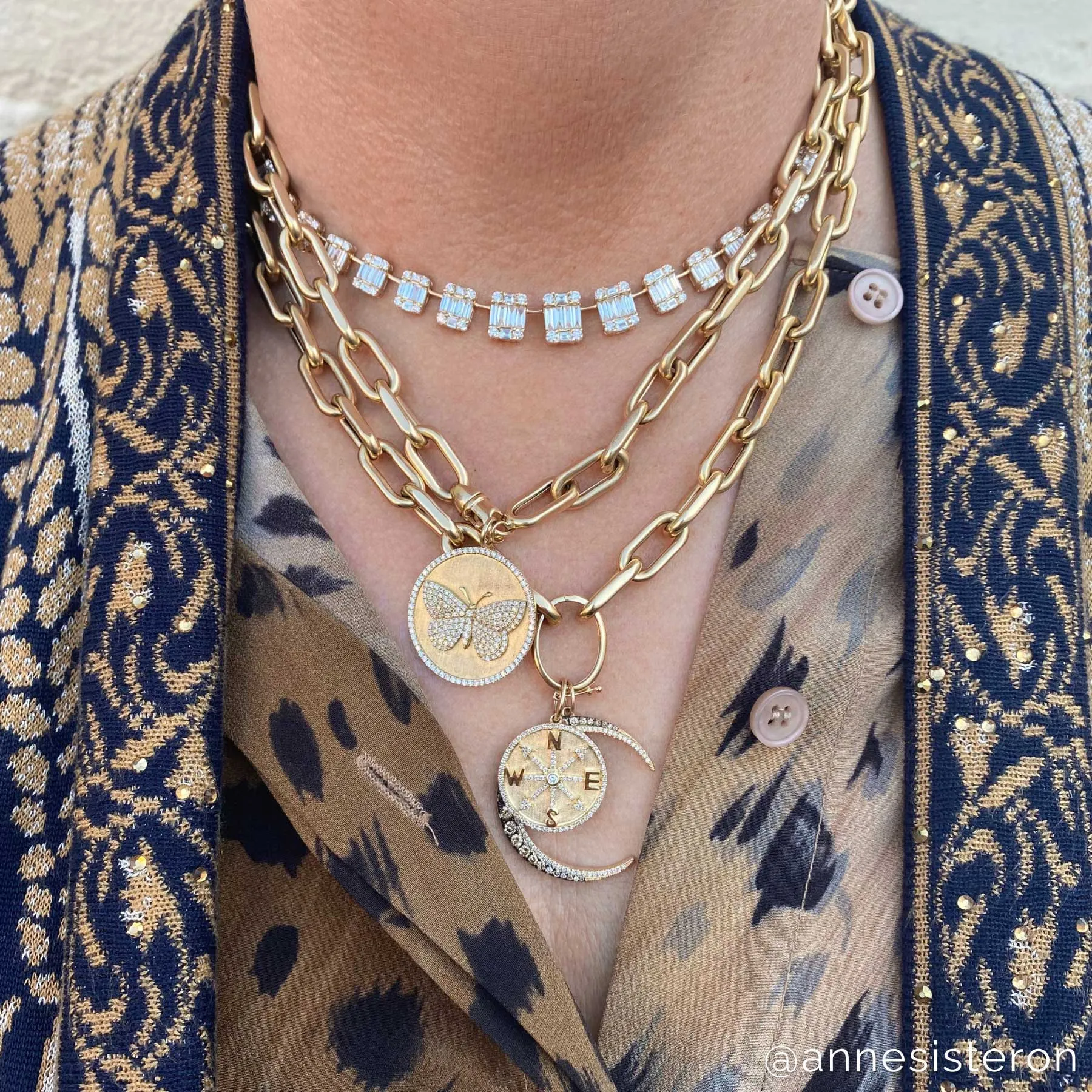 14KT Yellow Gold Necklace Enhancer