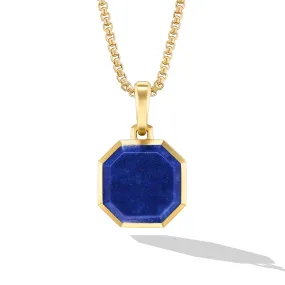 16MM FACETED STN AMULET ENHANCER LA 18K