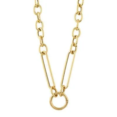 18K Circle Enhancer Link