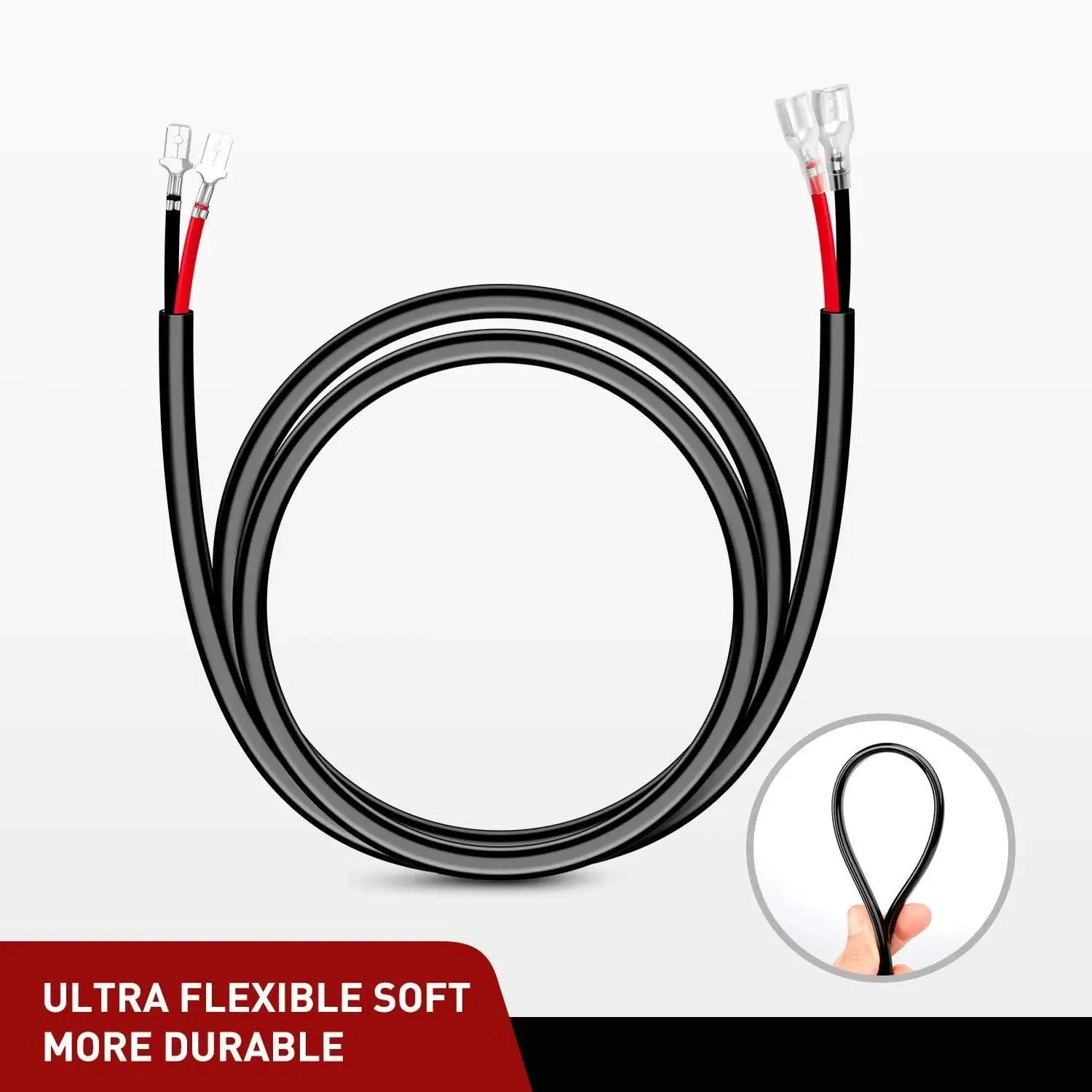 2PCS 16AWG 3FT Wire Extension Kit For LED Light Bar/Led Pods/LED Work Light