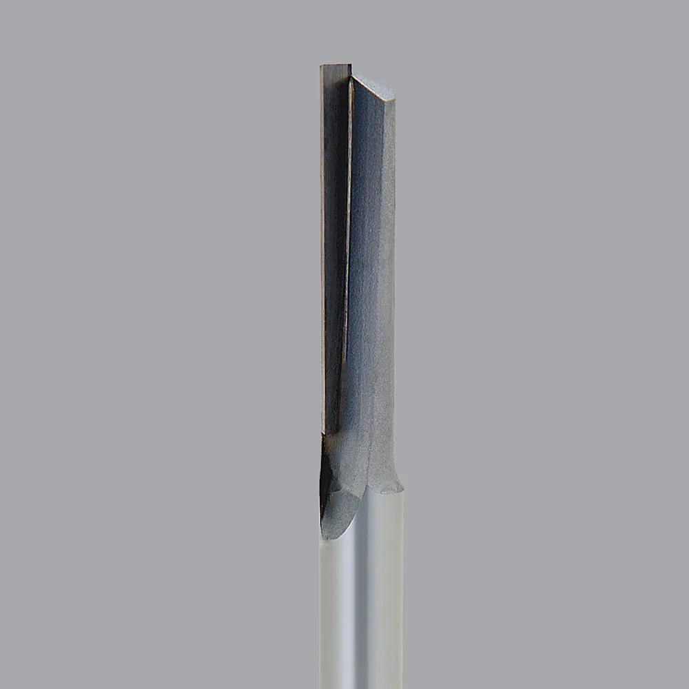 48-079, 0.25" Dia, 1" LOC, 0.25" Shank Dia, 3.25" OAL, Single Flute Router Bit