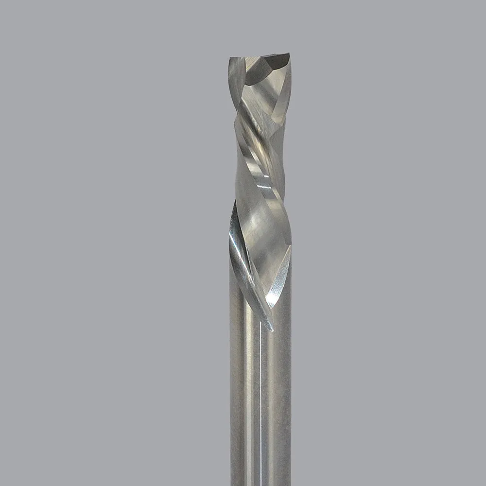60-124MW, 0.375" Dia, 1.125" LOC, 0.375" Shank Dia, 3" OAL, 2 Flute Max Wear Compression Router Bit