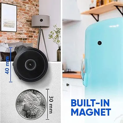 A9 Mini Wi-Fi Security Camera  Full  HD 1080 Pixels with Stand (Wireless)