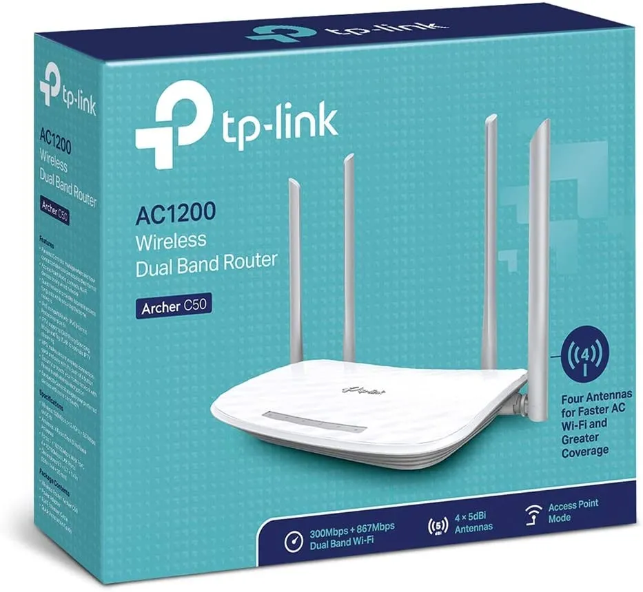 AC1200 Wireless Dual Band Router Archer C50