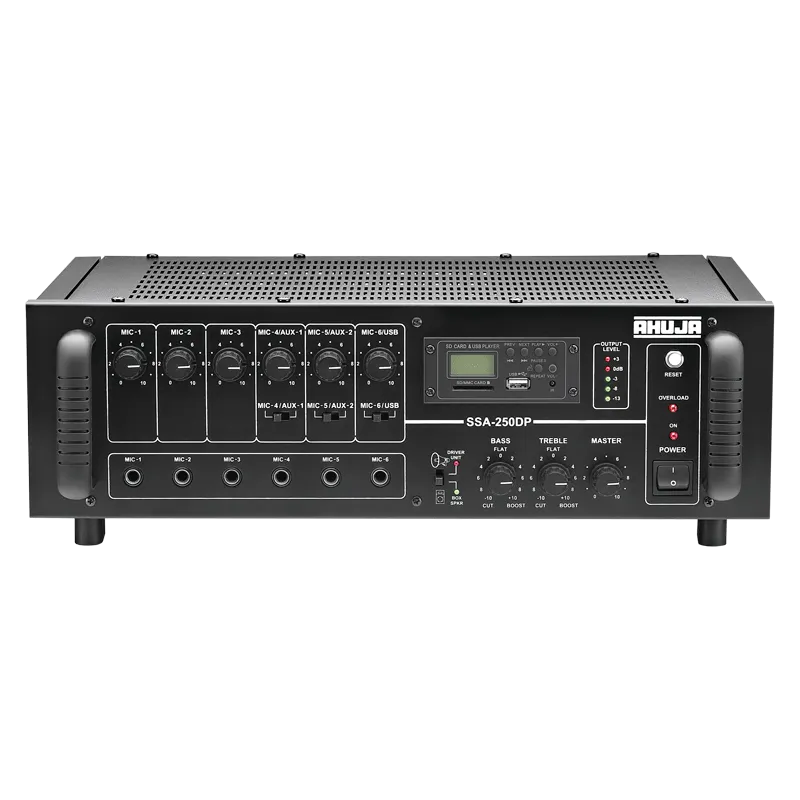 Ahuja SSA -250DP 250 w PA Mixer Power Amplifier Auto AC/DC,USB, MP3 Player,- Each