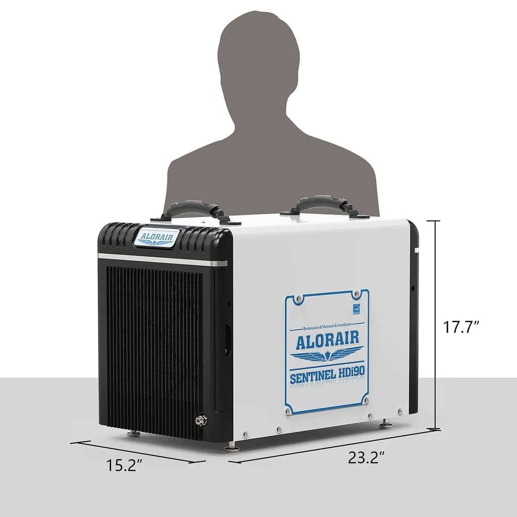 Alorair HDi90 - Basement/Crawlspace Dehumidifiers 198 PPD (Saturation) - Sentinel HDi90
