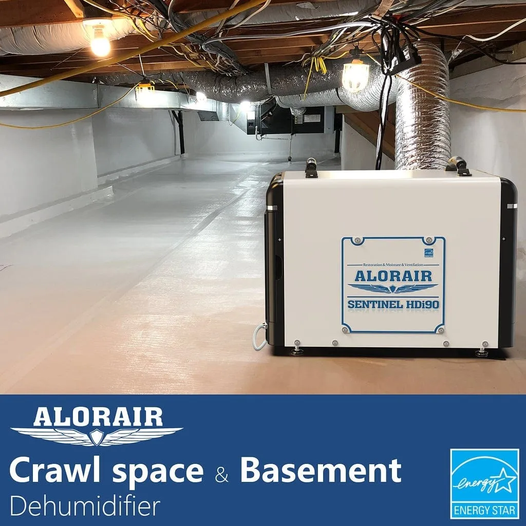 Alorair HDi90 - Basement/Crawlspace Dehumidifiers 198 PPD (Saturation) - Sentinel HDi90