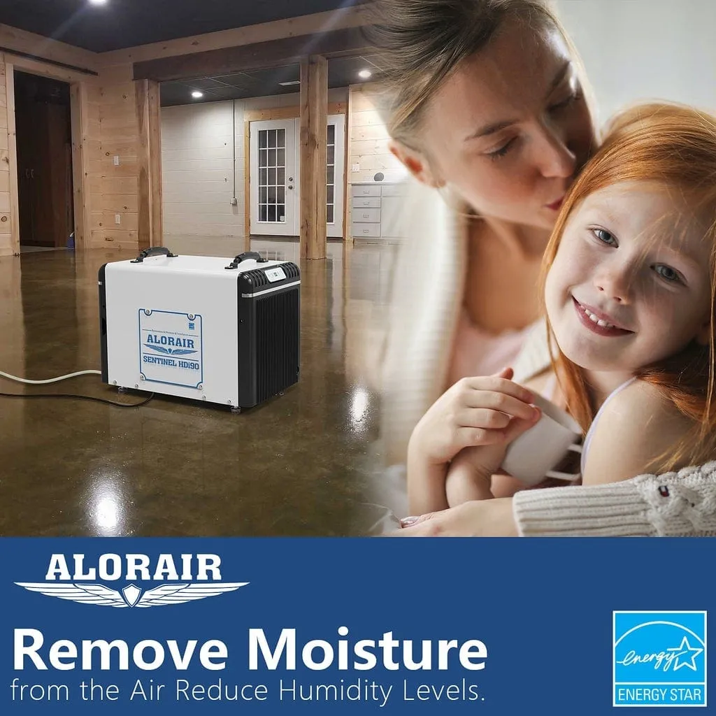 Alorair HDi90 - Basement/Crawlspace Dehumidifiers 198 PPD (Saturation) - Sentinel HDi90