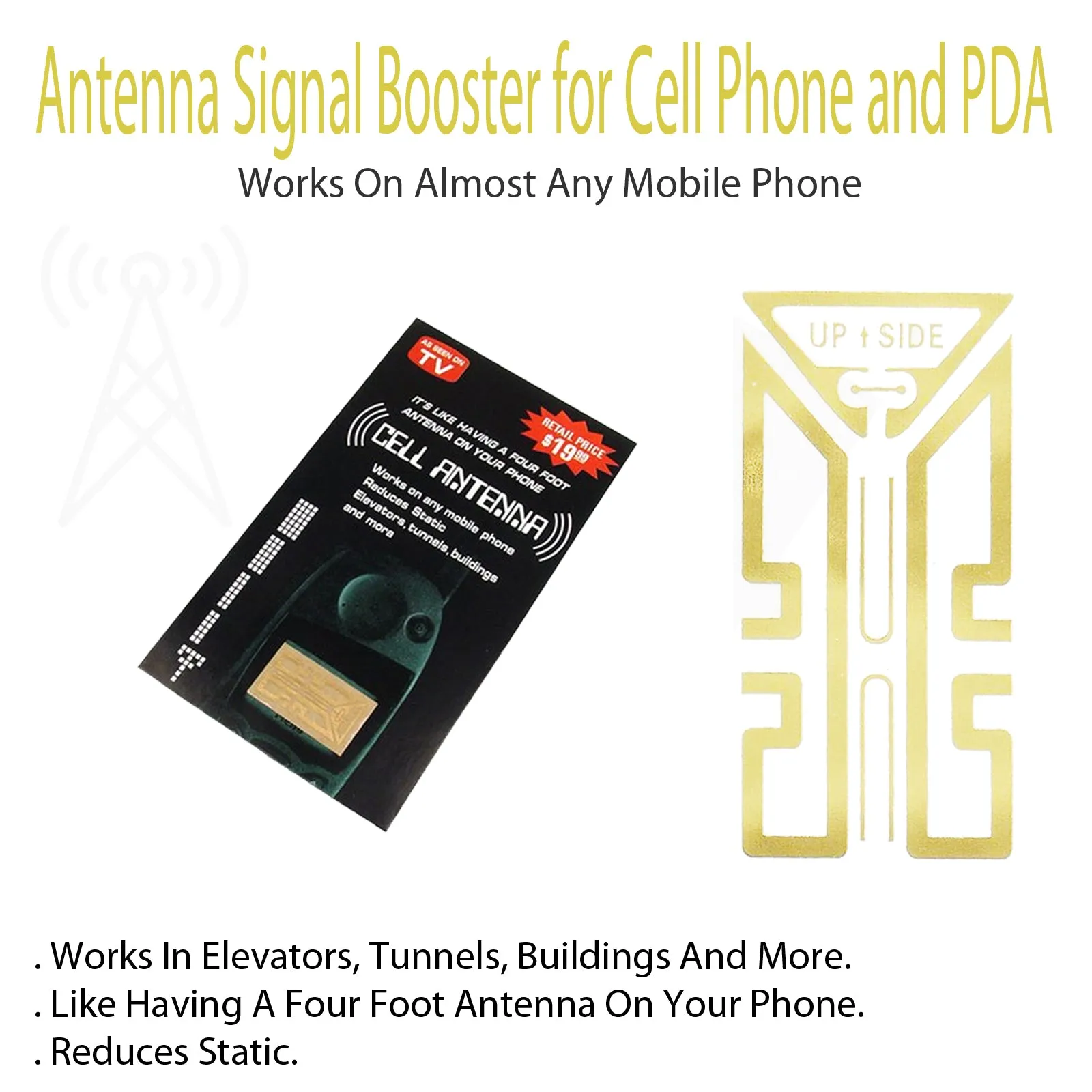 Antenna Signal Booster for Cell Phone and PDA