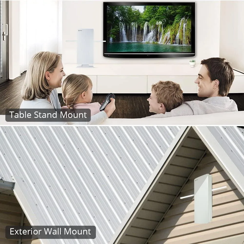 ANTOP Big Boy AT-400BV Outdoor/Indoor HDTV Antenna, Smartpass Amplified, VHF Enhanced