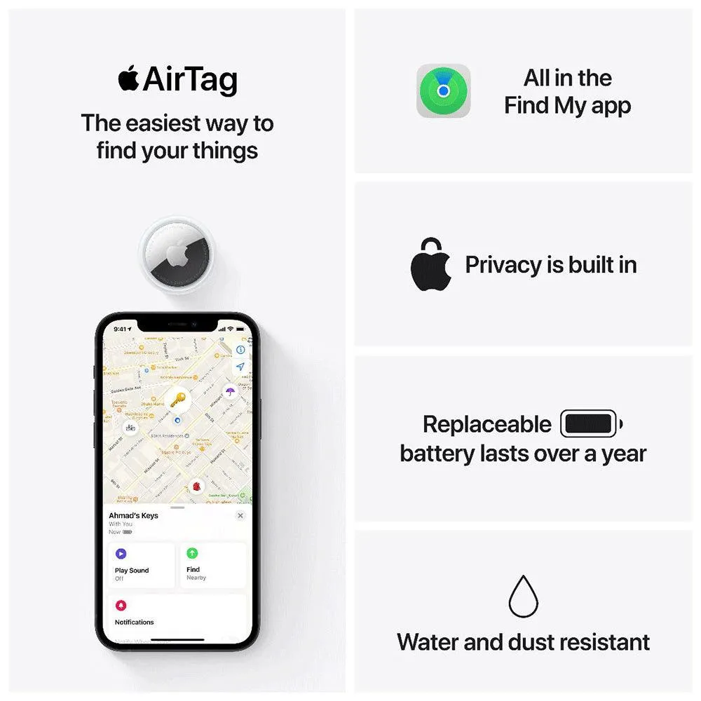 Apple MX532ZE/A AirTag 1 Pack