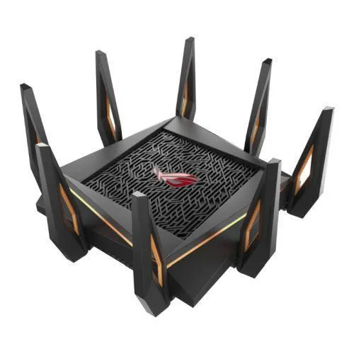 Asus (GT-AX11000) ROG Rapture AX11000 (1148 4804 4804) Wireless Tri-Band Gaming Router, 802.11ax, Quad Core CPU, AiMesh