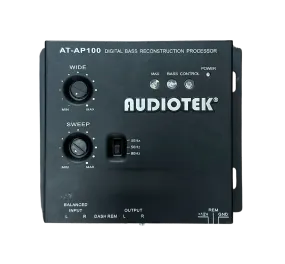 Audiotek AT-AP100 1/2 Din Car Audio Digital Bass Processor & Sound Restoration