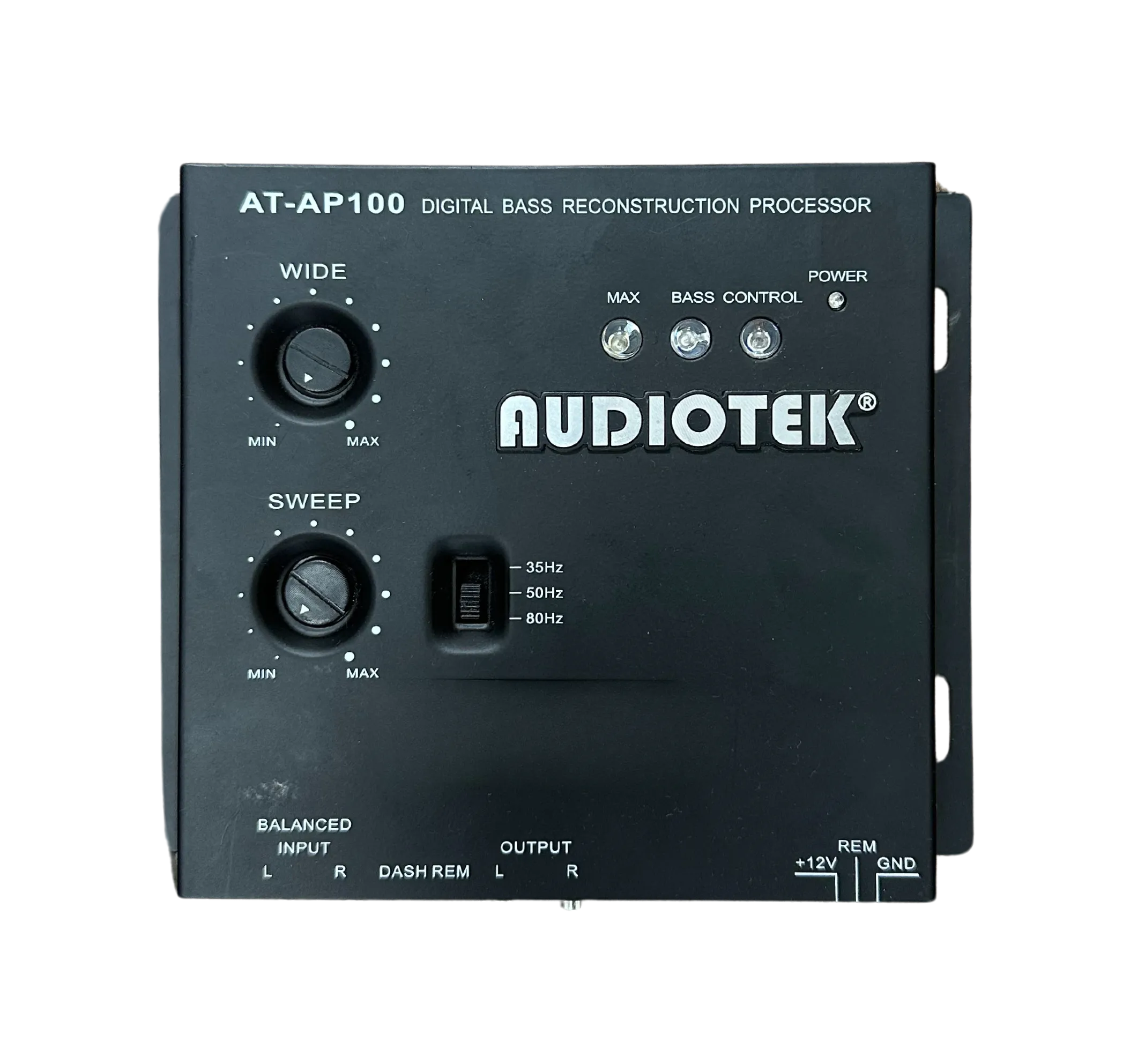 Audiotek AT-AP100 1/2 Din Car Audio Digital Bass Processor & Sound Restoration