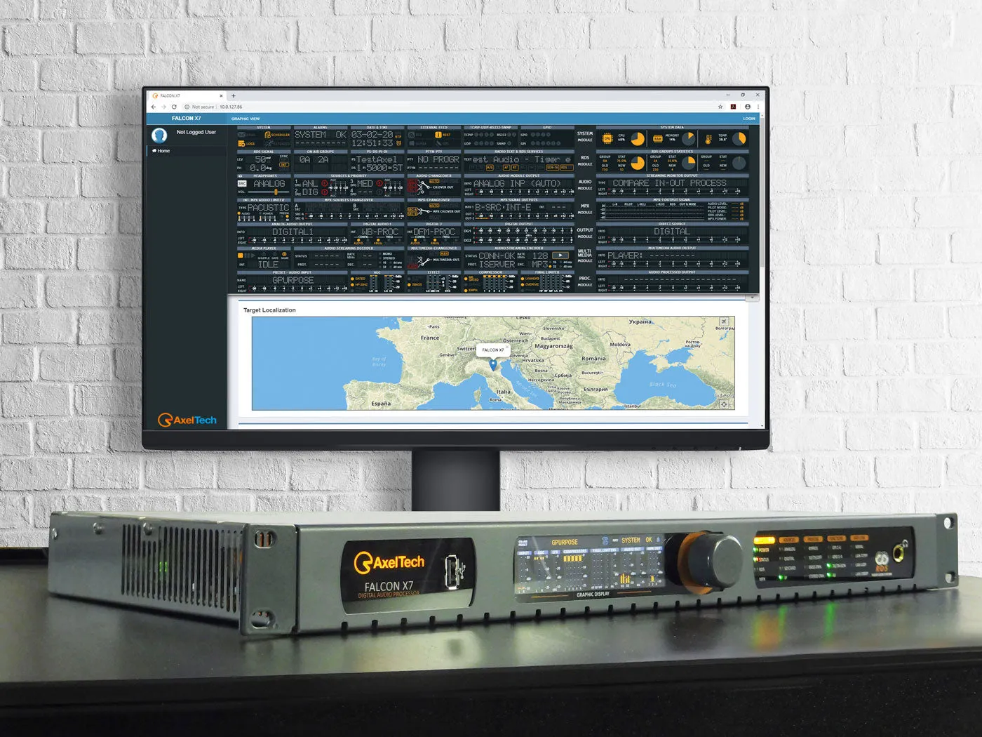AxelTech Falcon X6/X7 - All-in-one 5 Bands Audio Processor with MPX Generator