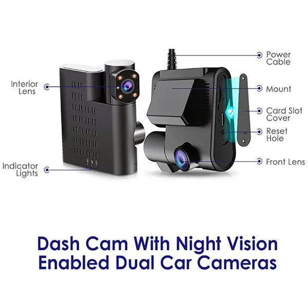 Azdome C9 Pro Dual Camera Dash Cam 4G-48CH