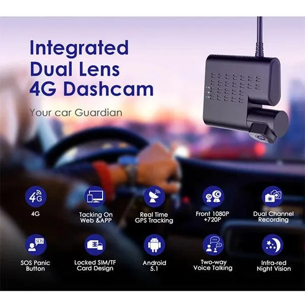 Azdome C9 Pro Dual Camera Dash Cam 4G-48CH