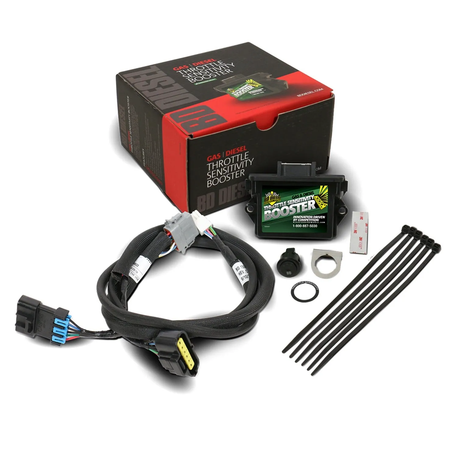 BD Diesel 1057831 Throttle Sensitivity Booster Push Button Switch Kit
