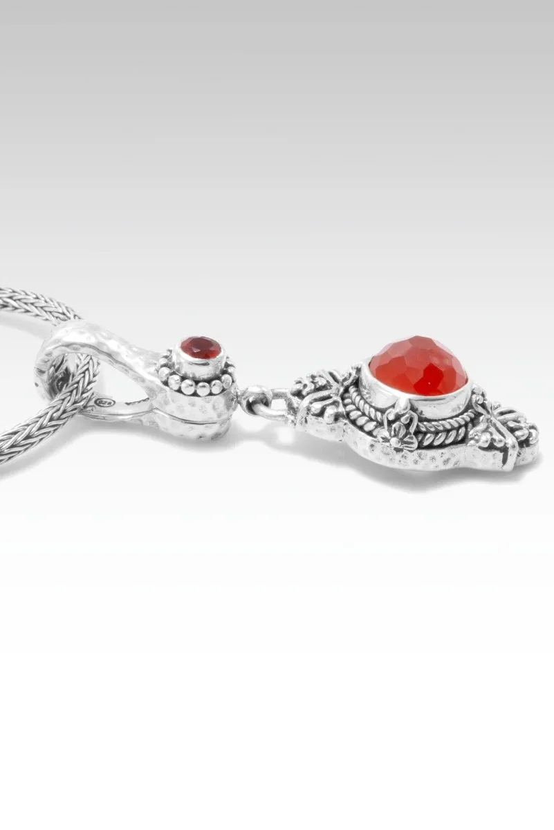 Beautiful & Brave Pendant™ in Carnelian