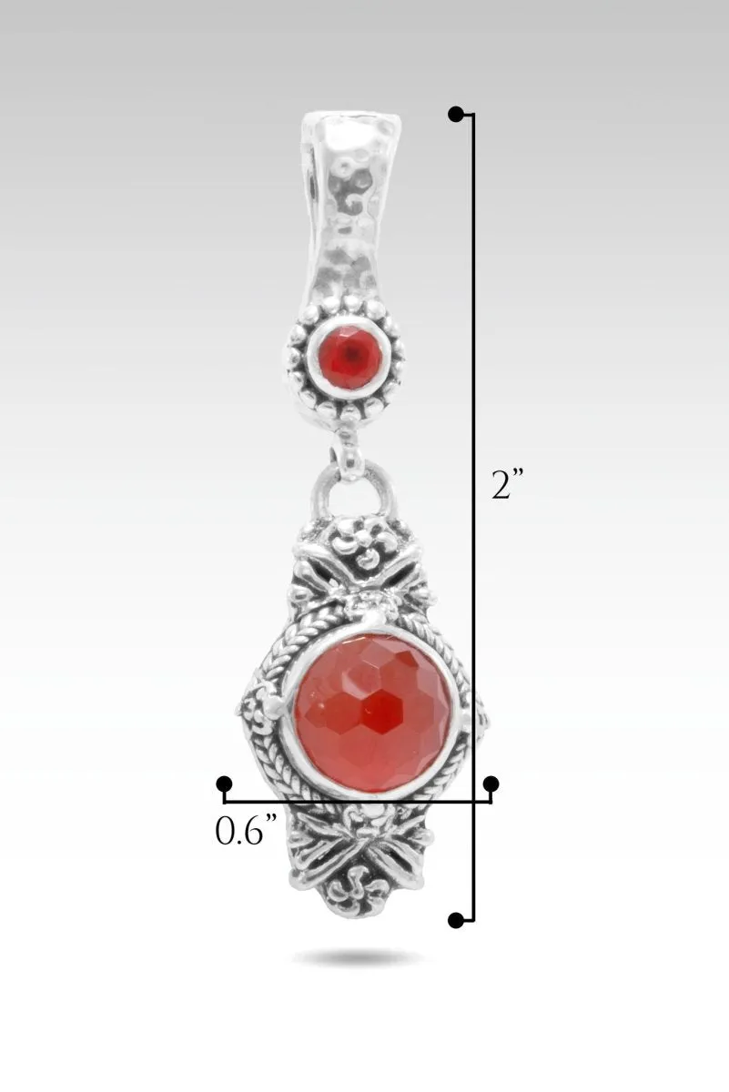 Beautiful & Brave Pendant™ in Carnelian