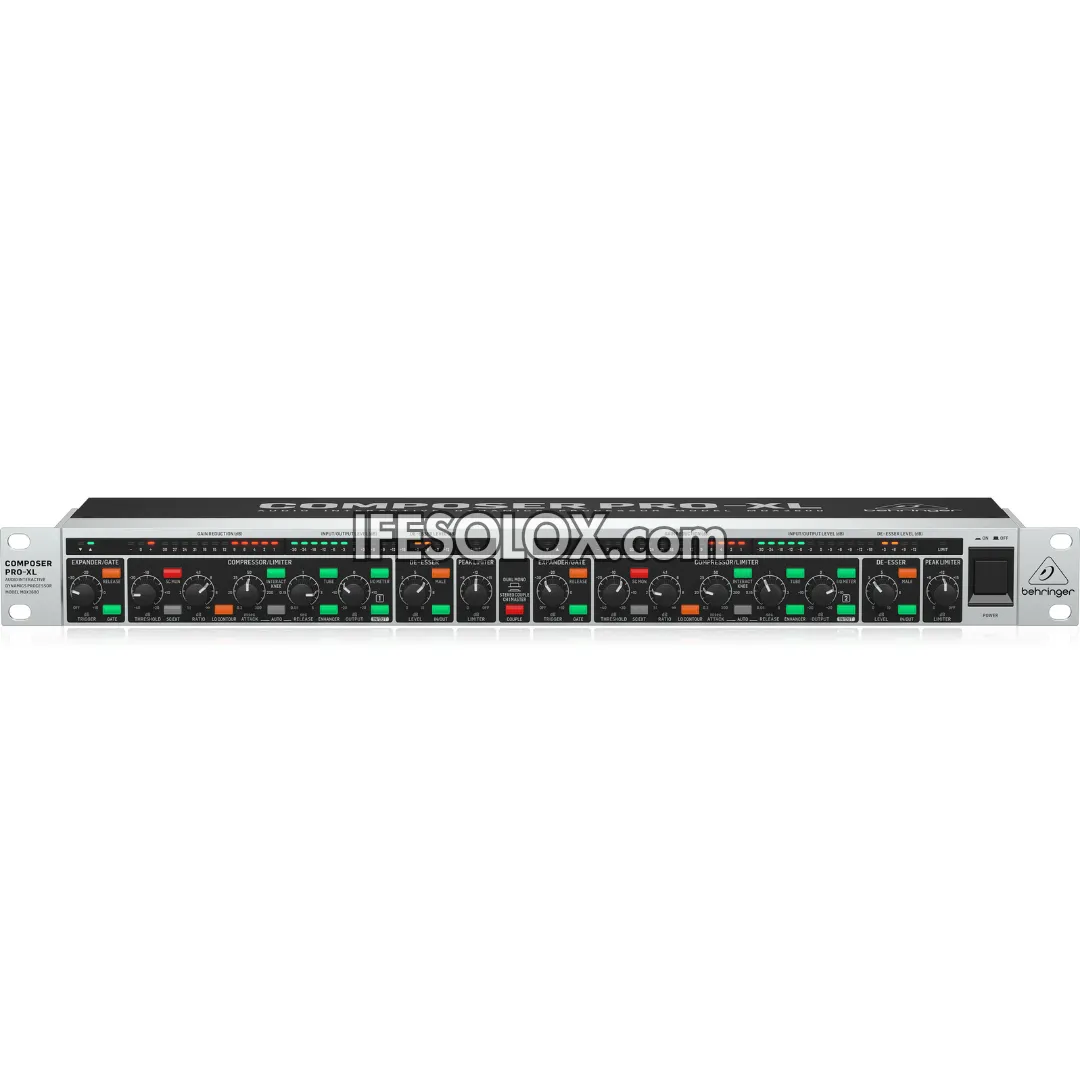 Behringer MDX2600 2-Channel COMPOSER PRO-XL Compressor/Gate/Peak Limiter with De-Esser - Brand New