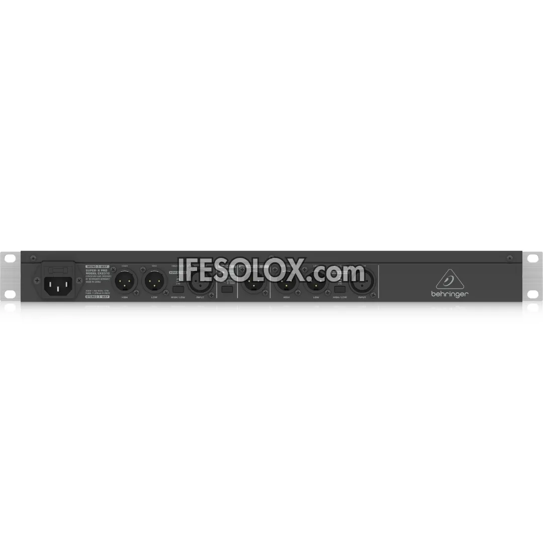 Behringer SUPER-X PRO CX2310 High-Precision Stereo 2-Way/Mono 3-Way Crossover with Subwoofer Output - Brand New