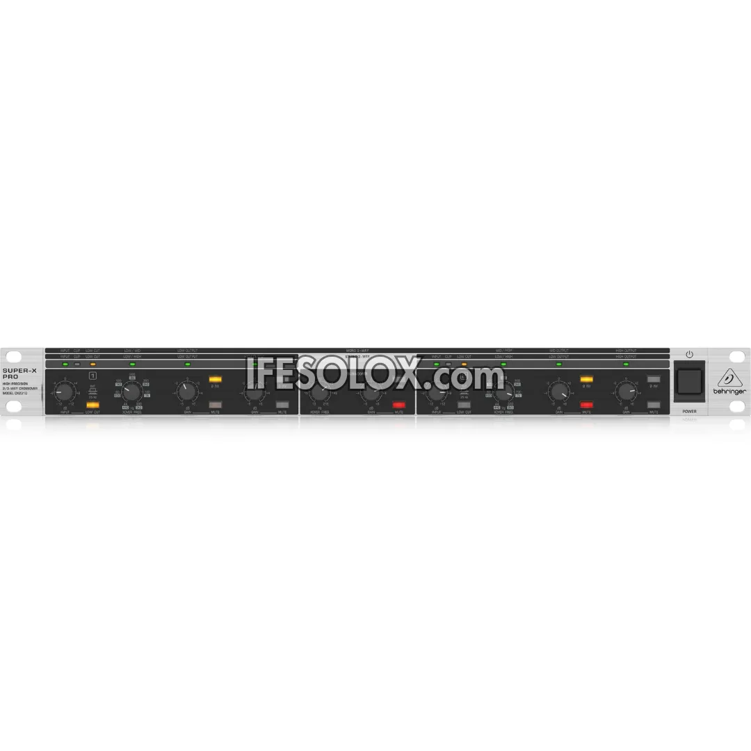 Behringer SUPER-X PRO CX2310 High-Precision Stereo 2-Way/Mono 3-Way Crossover with Subwoofer Output - Brand New