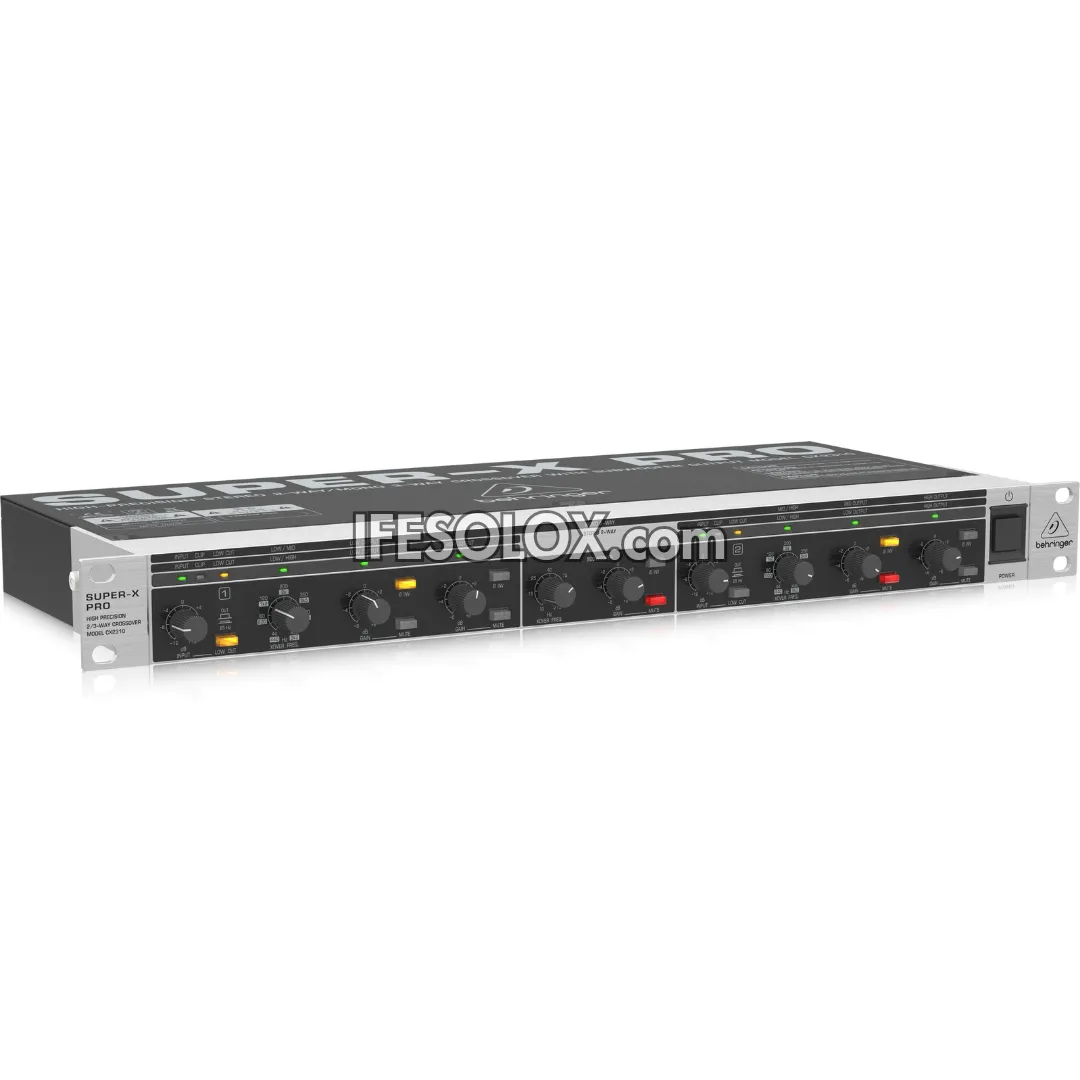Behringer SUPER-X PRO CX2310 High-Precision Stereo 2-Way/Mono 3-Way Crossover with Subwoofer Output - Brand New