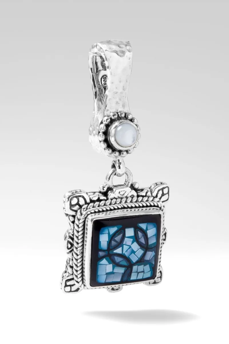 Believe Always Pendant™ in Blue Mother of Pearl Mosaic