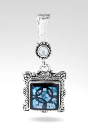 Believe Always Pendant™ in Blue Mother of Pearl Mosaic
