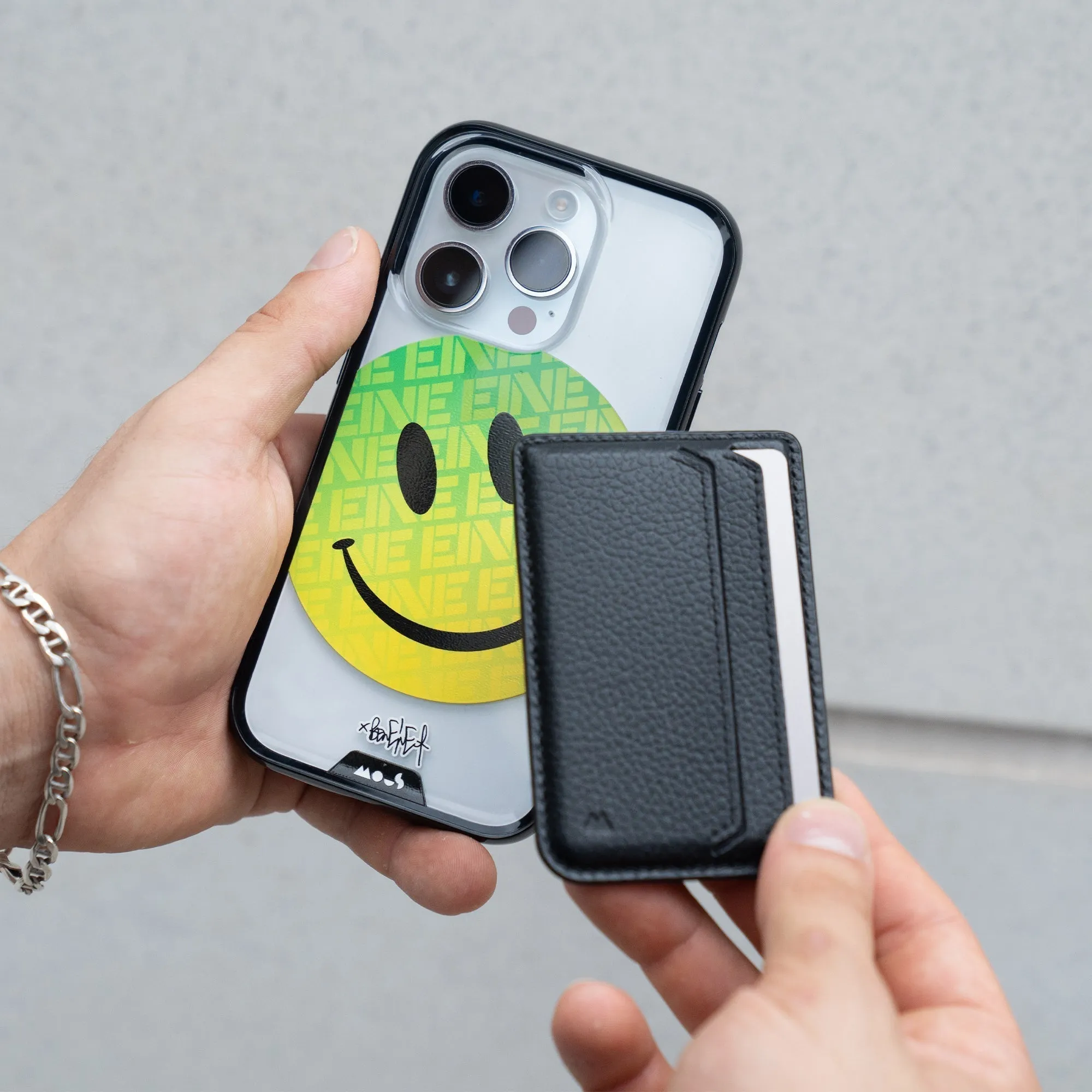 Ben Eine Green Smiley MagSafe® Compatible Phone Case - Clarity 2.0