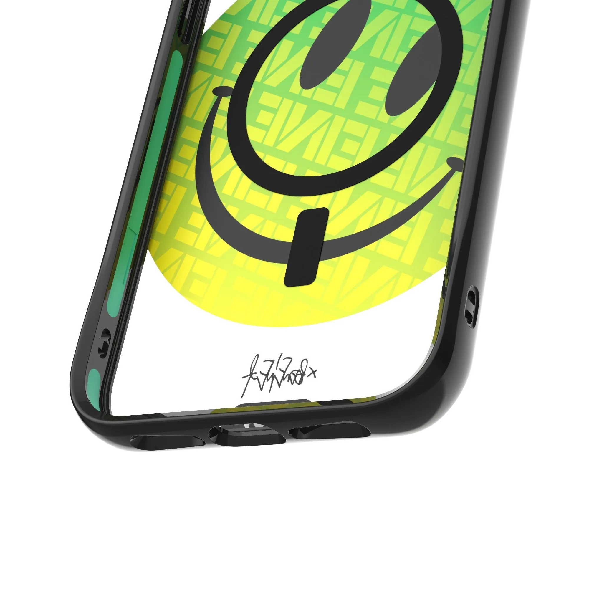 Ben Eine Green Smiley MagSafe® Compatible Phone Case - Clarity 2.0