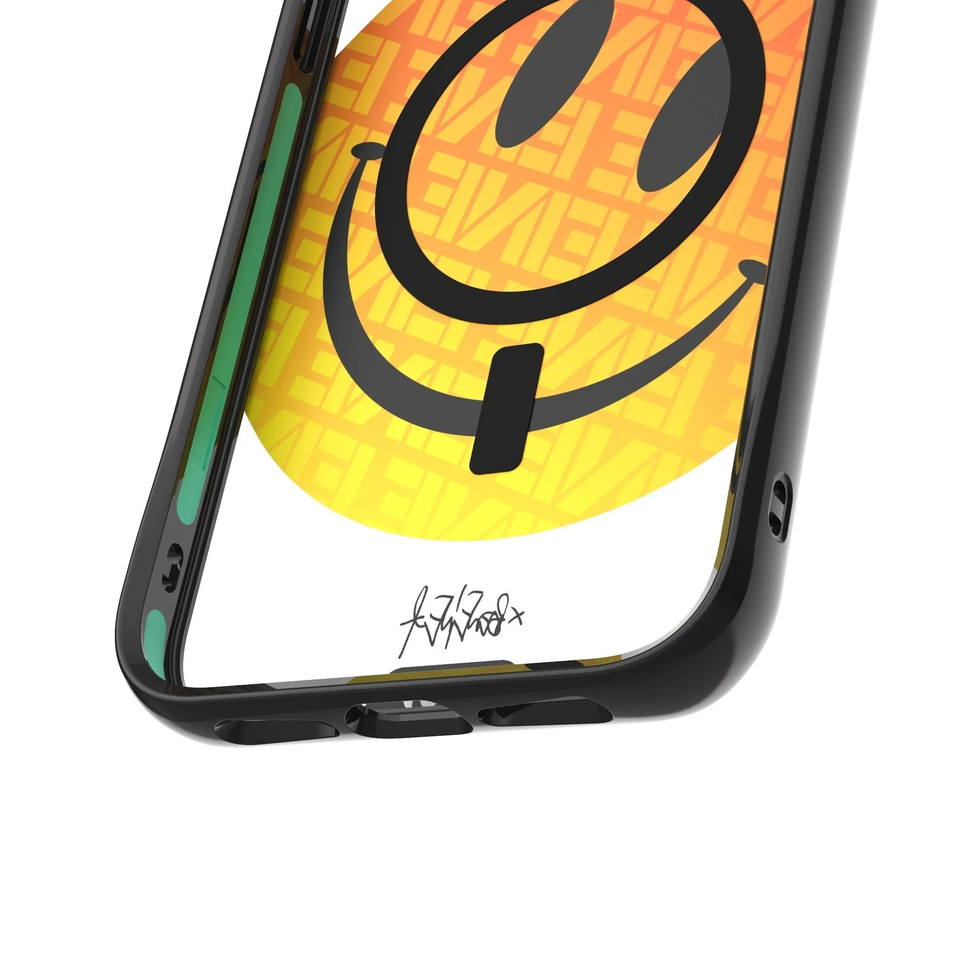 Ben Eine Orange Smiley MagSafe® Compatible Phone Case - Clarity 2.0