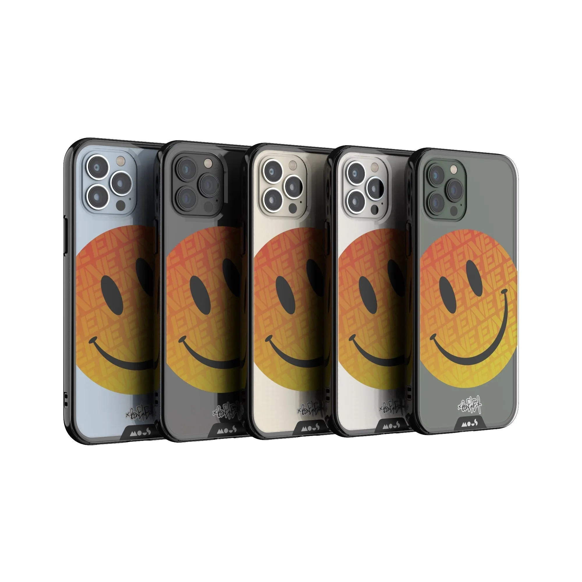 Ben Eine Orange Smiley Printed Phone Case - Clarity