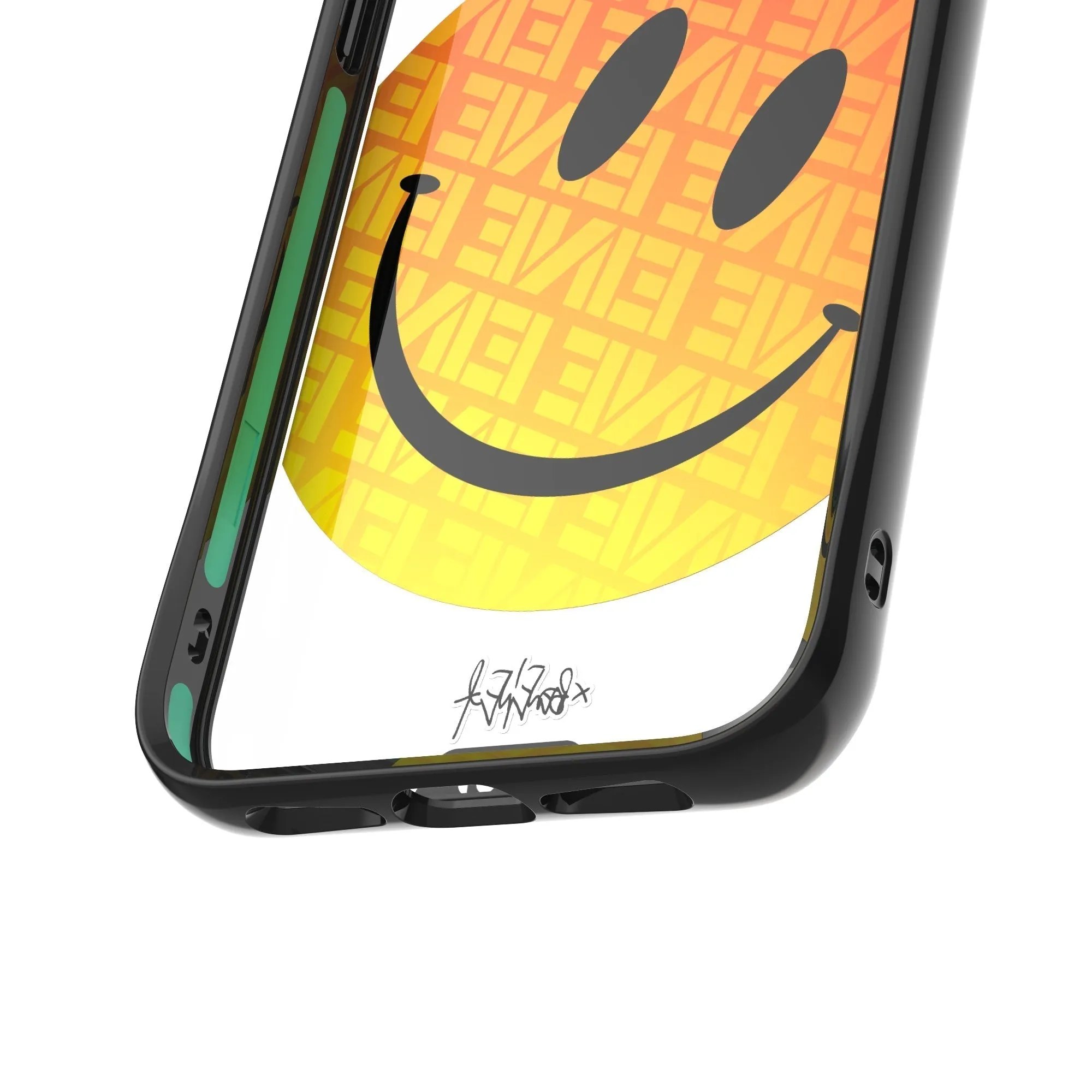 Ben Eine Orange Smiley Printed Phone Case - Clarity
