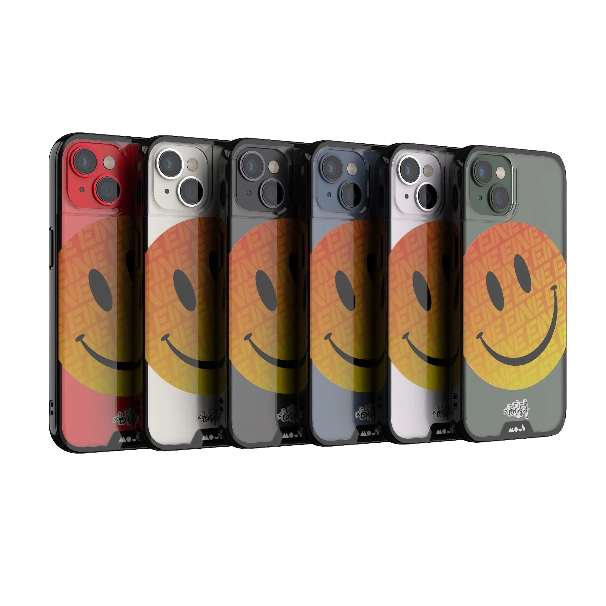 Ben Eine Orange Smiley Printed Phone Case - Clarity