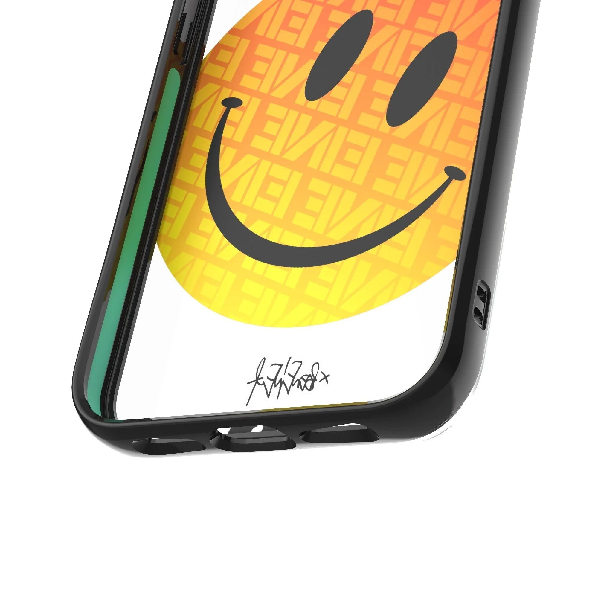 Ben Eine Orange Smiley Printed Phone Case - Clarity
