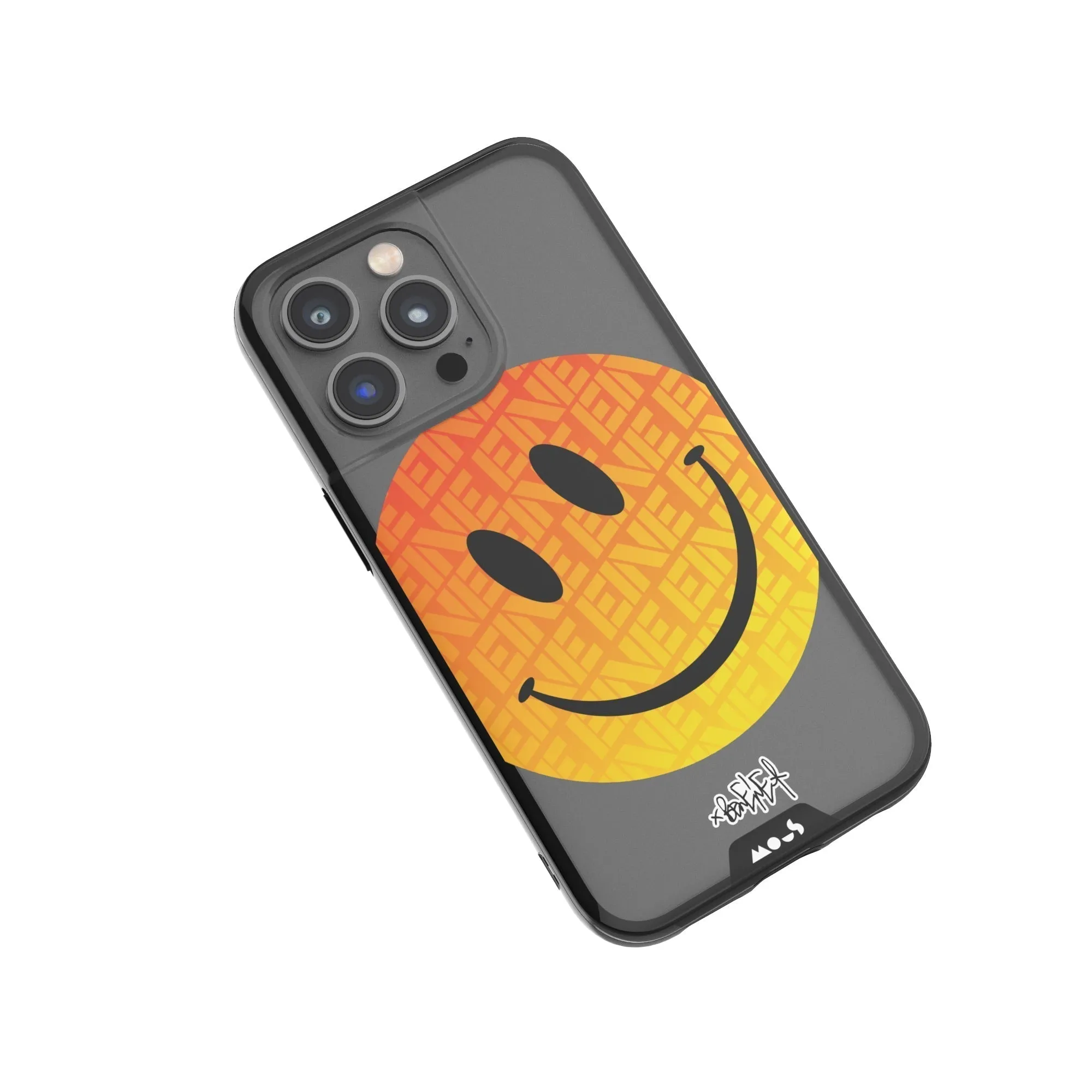 Ben Eine Orange Smiley Printed Phone Case - Clarity