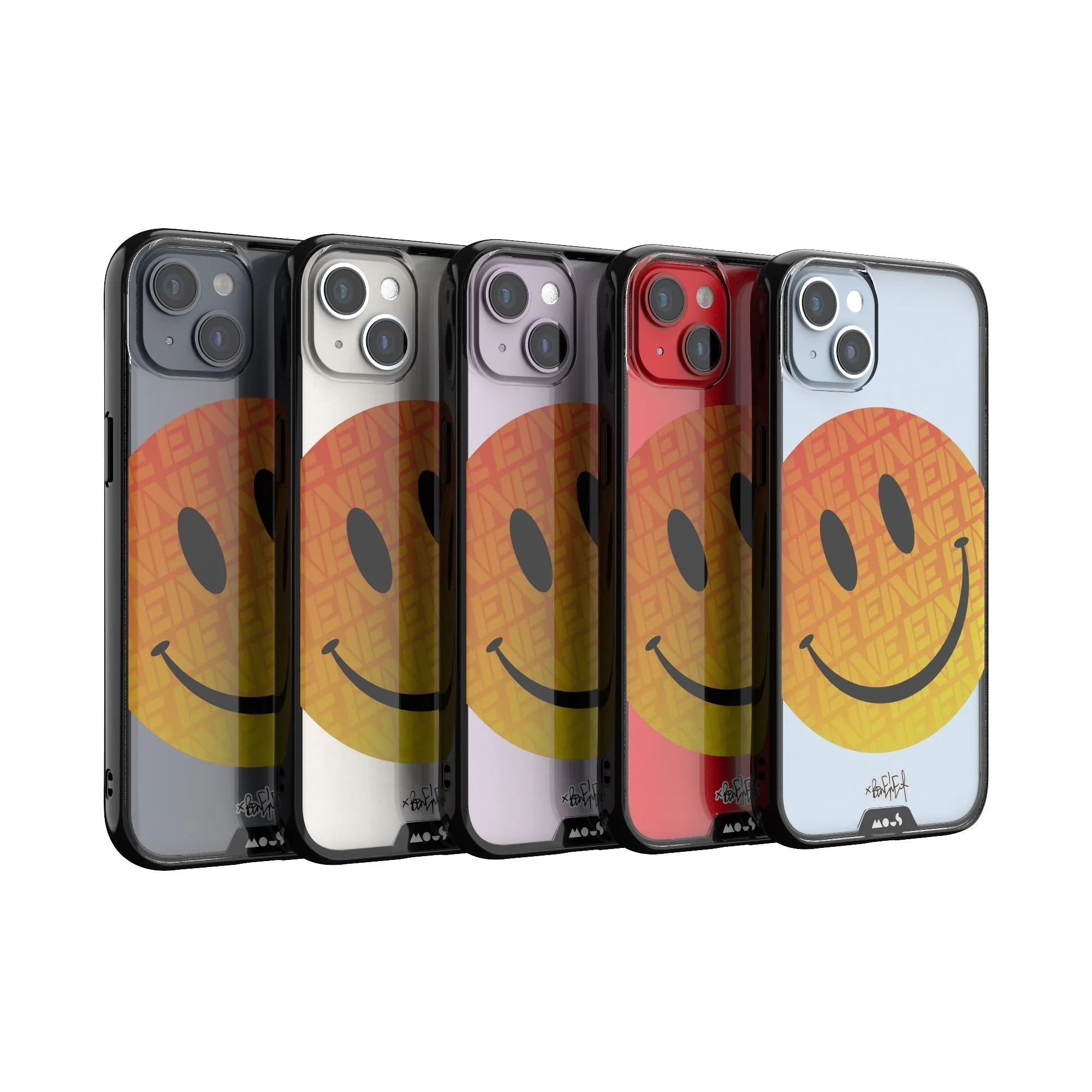 Ben Eine Orange Smiley Printed Phone Case - Clarity