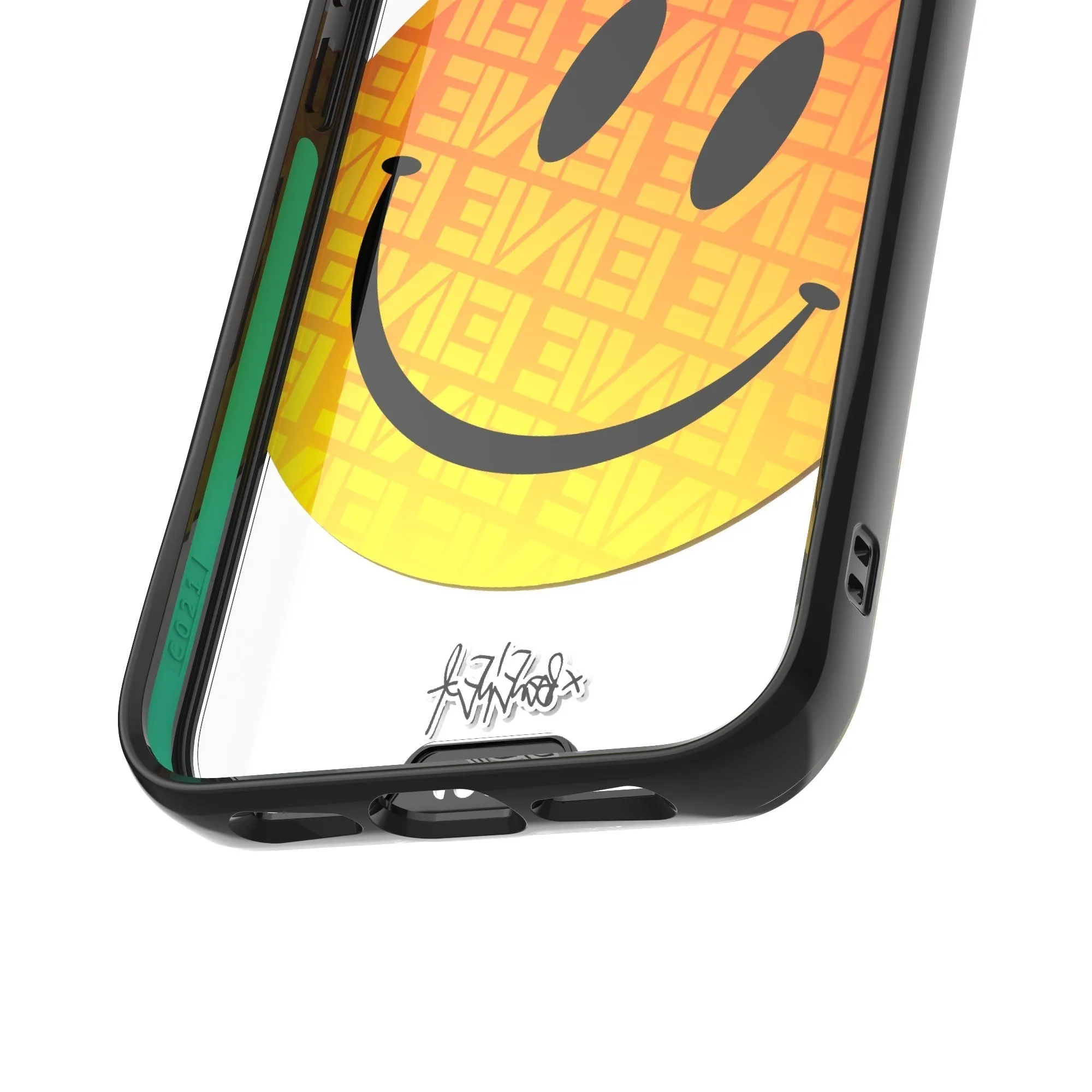 Ben Eine Orange Smiley Printed Phone Case - Clarity