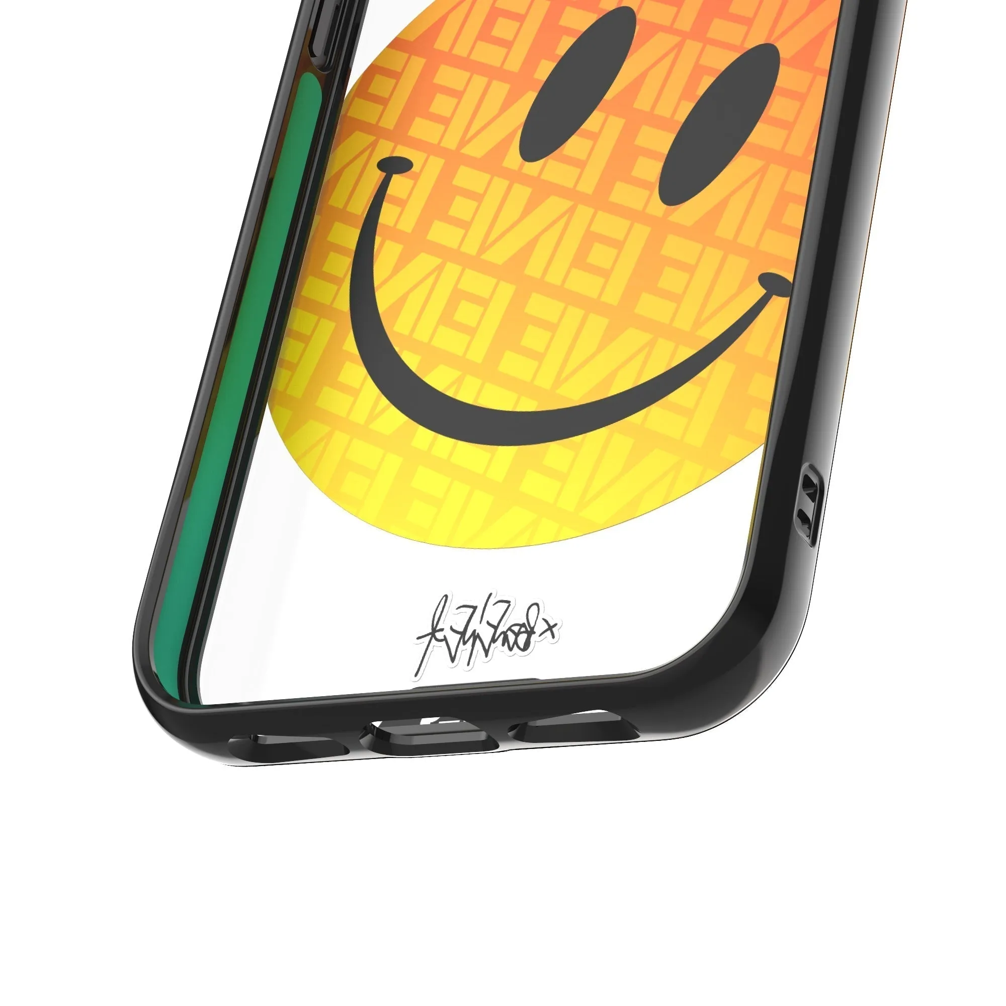 Ben Eine Orange Smiley Printed Phone Case - Clarity