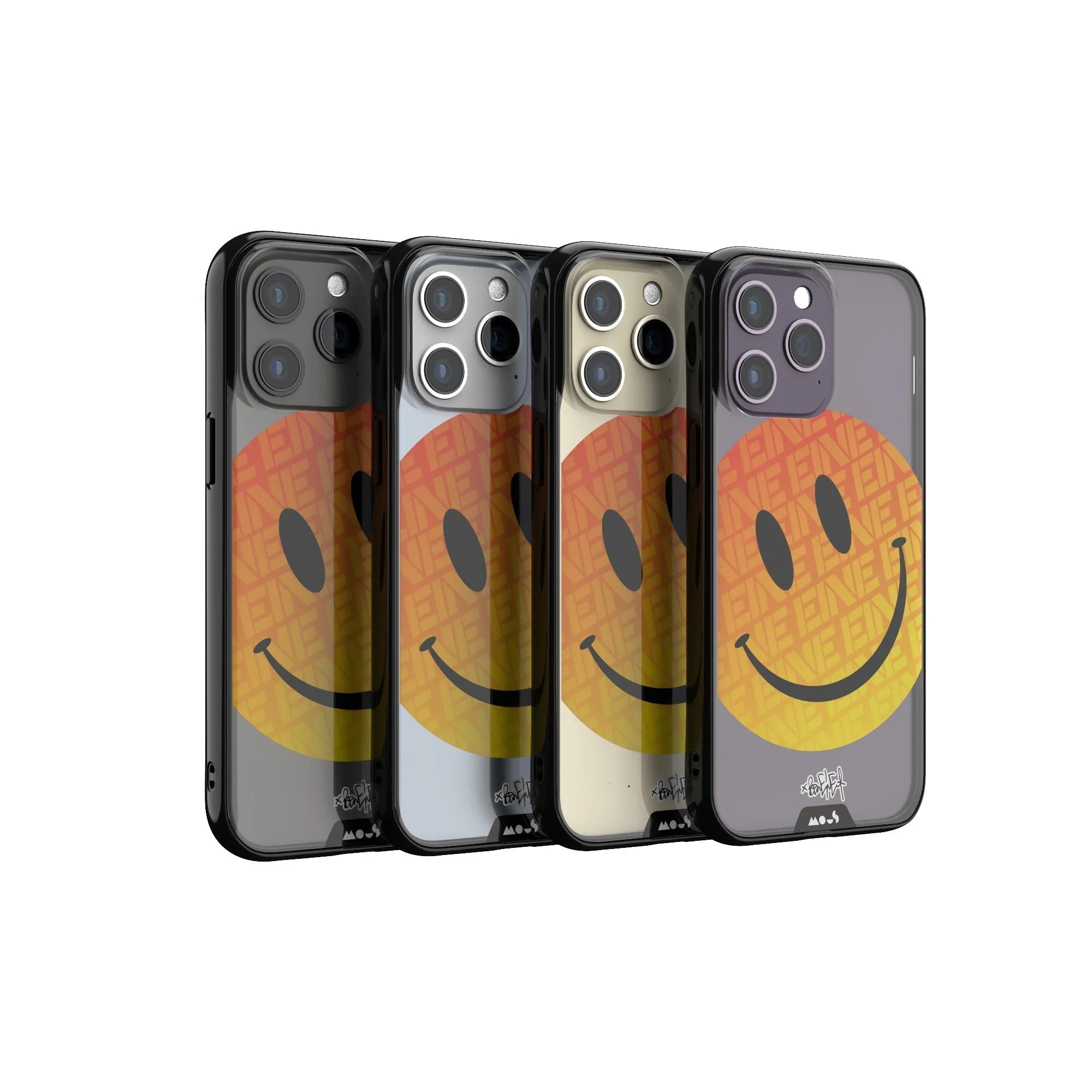 Ben Eine Orange Smiley Printed Phone Case - Clarity