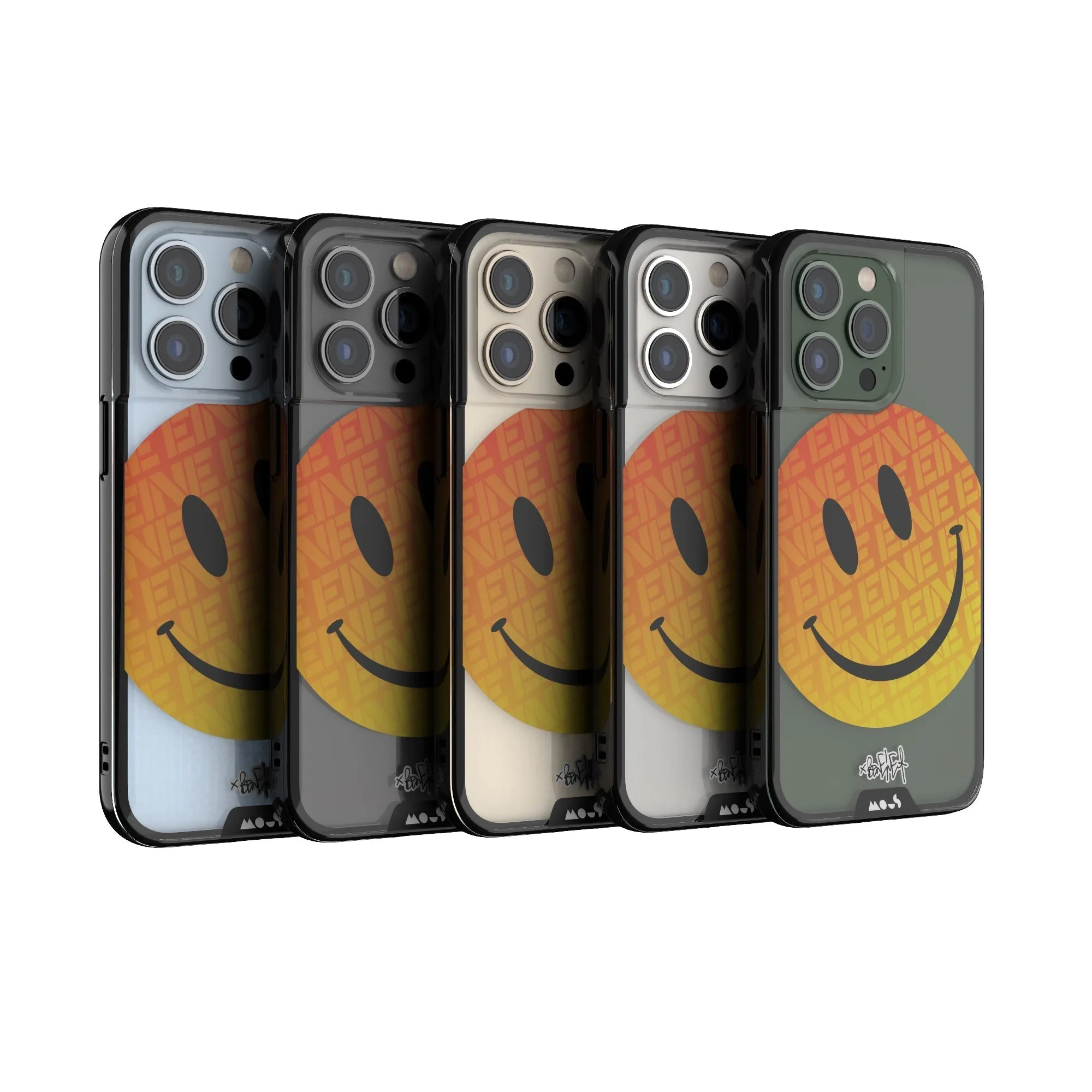 Ben Eine Orange Smiley Printed Phone Case - Clarity