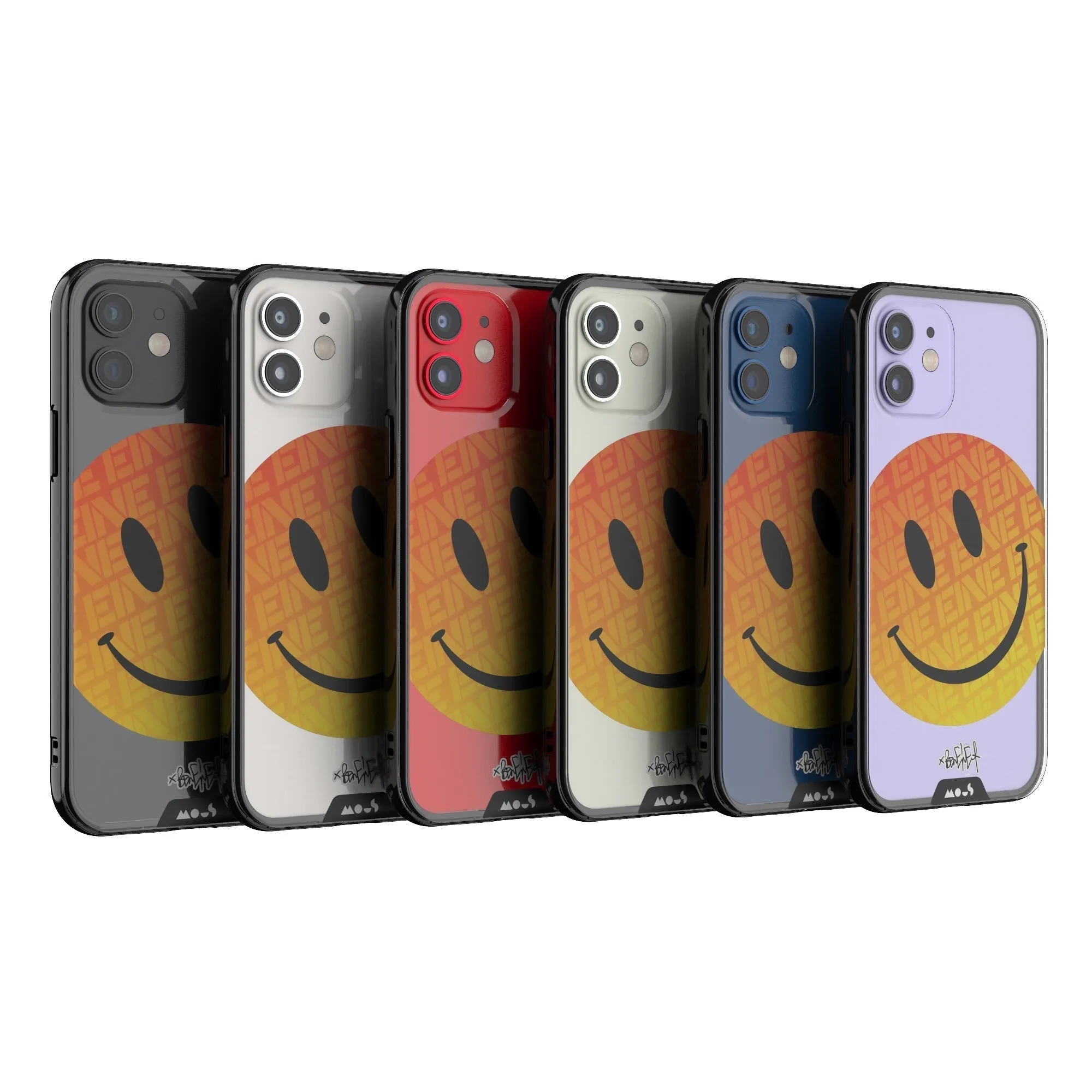 Ben Eine Orange Smiley Printed Phone Case - Clarity