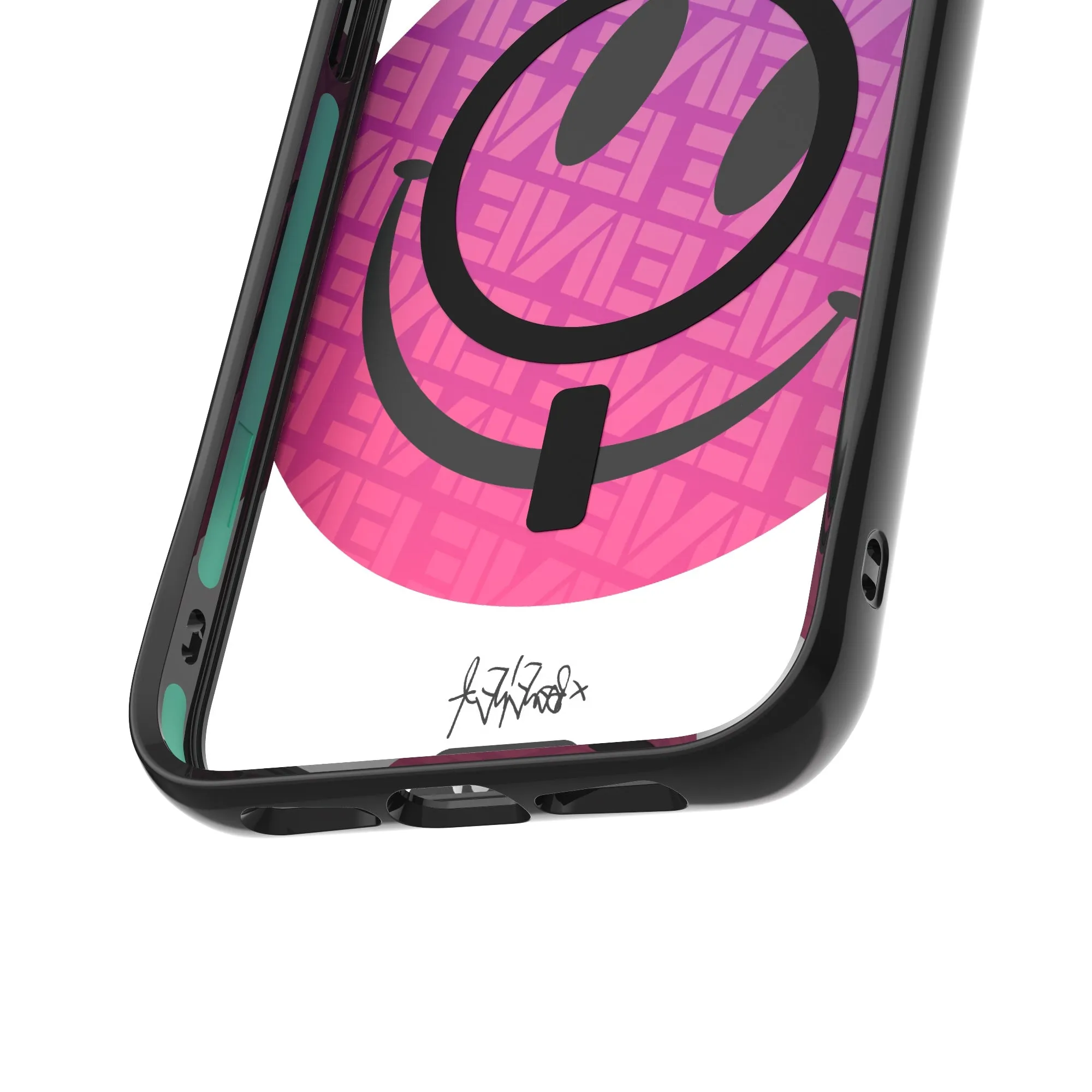 Ben Eine Pink Smiley MagSafe® Compatible Phone Case - Clarity 2.0