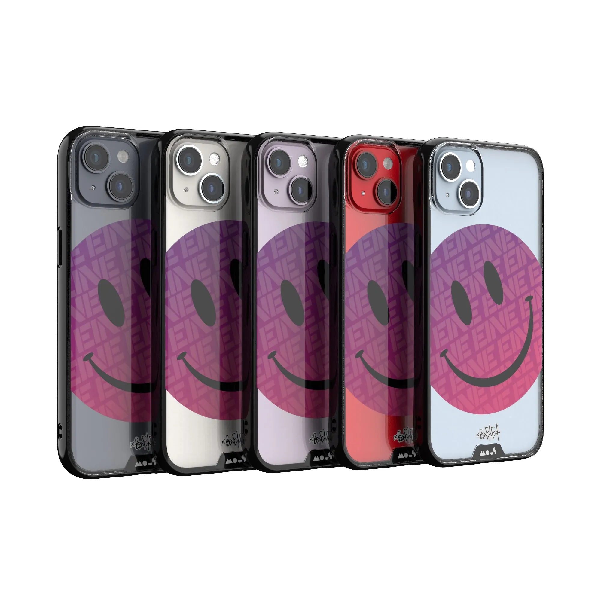 Ben Eine Pink Smiley MagSafe® Compatible Phone Case - Clarity 2.0