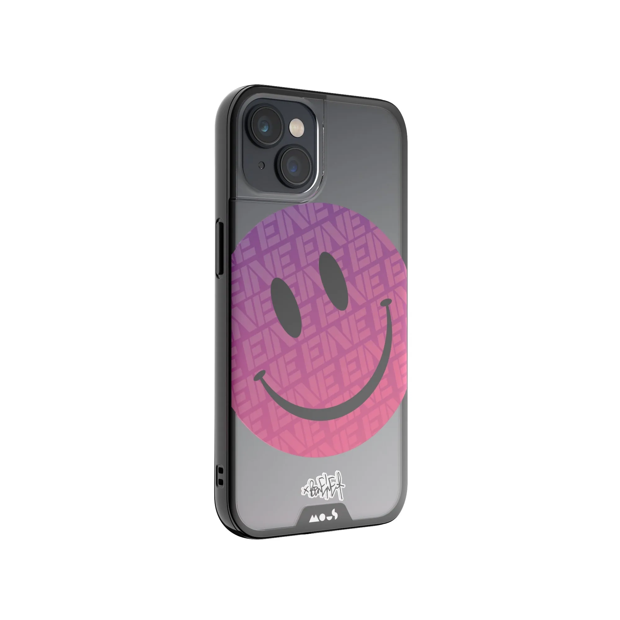 Ben Eine Pink Smiley Printed Phone Case - Clarity